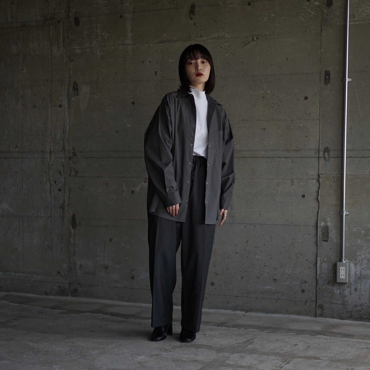itochi / Suvin/pima 120/2 typewriter cloth raglan sleeve shirt
