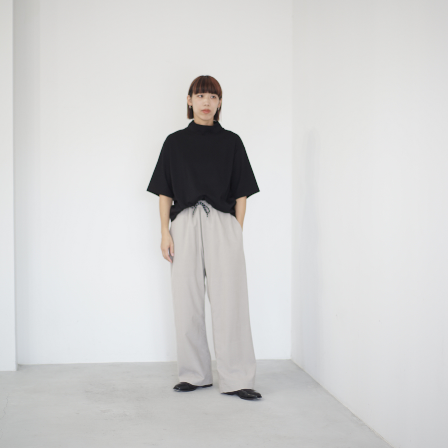 itochi / Wool & Cashmere corduroy salt easy pants
