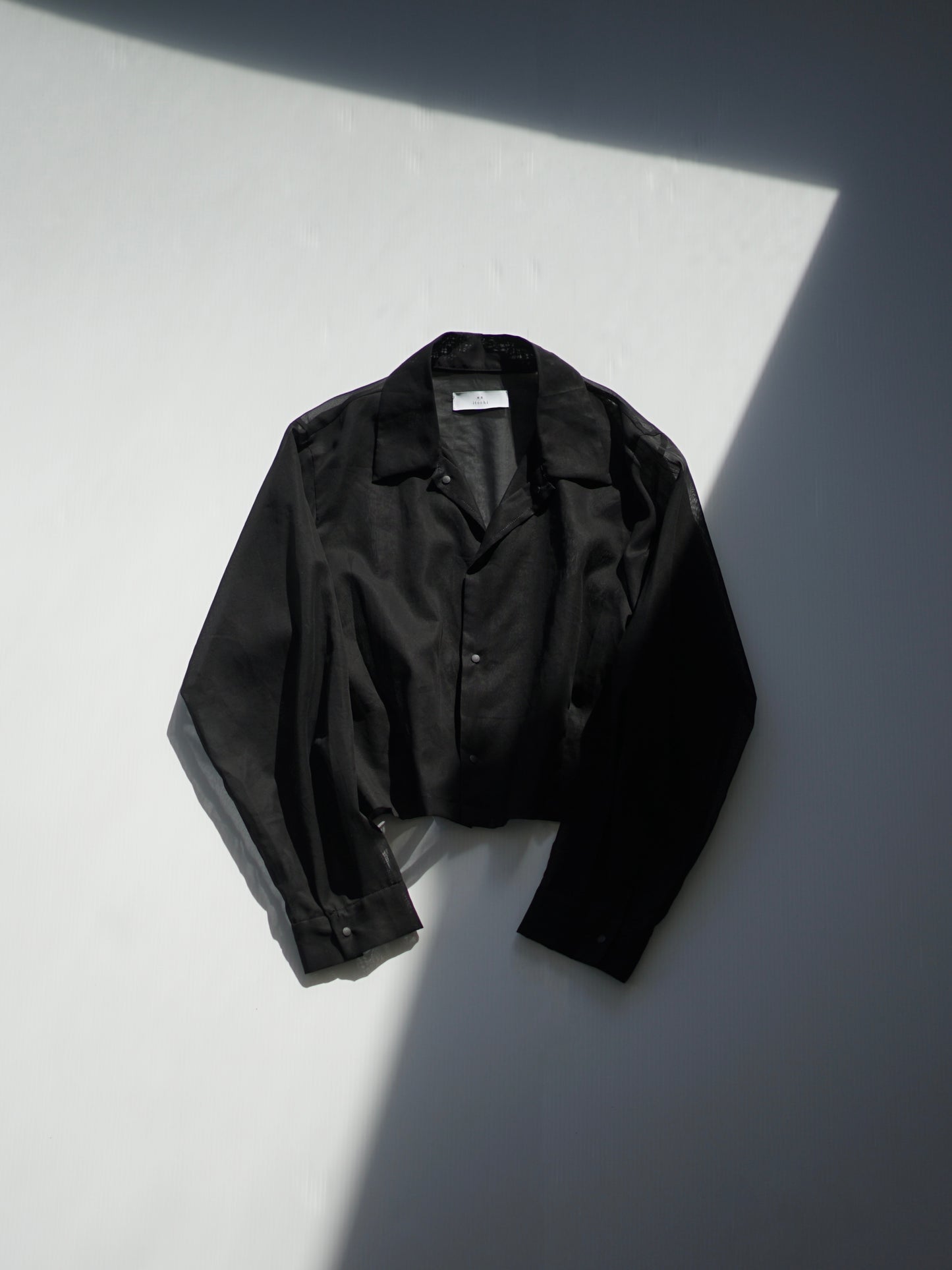 itochi / 100/2 cotton organdy transparent tuck short shirt