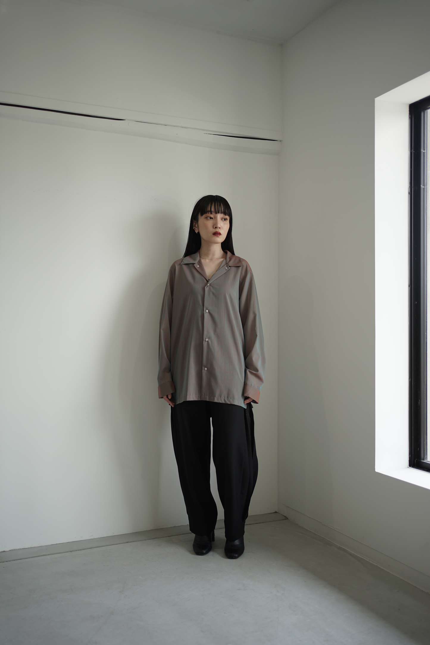 itochi / Eco Manerd voile simple shirt
