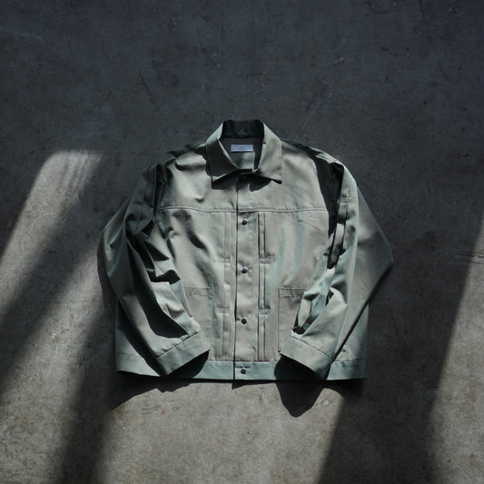 [30%OFF] itochi / 70/2 Cotton Iridescent Gabardine Pleated Jacket