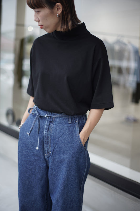 JöICEADDED / Round Wide Denim Trousers