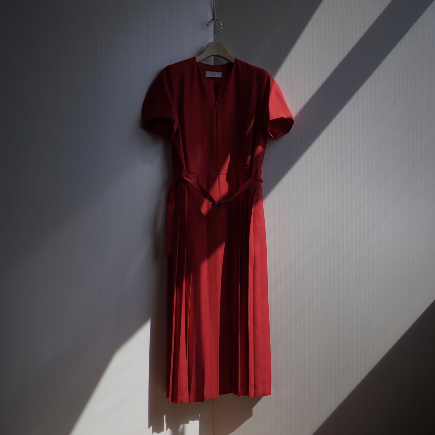 [50%OFF] itochi / Polyester Linon Rounded Shape Pleated Onepiece Dress