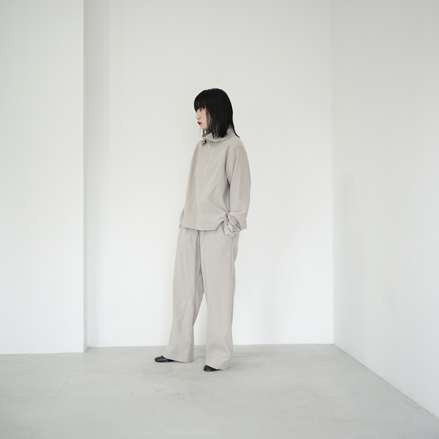 [20%OFF] itochi / Wool & Cashmere corduroy salt easy pants