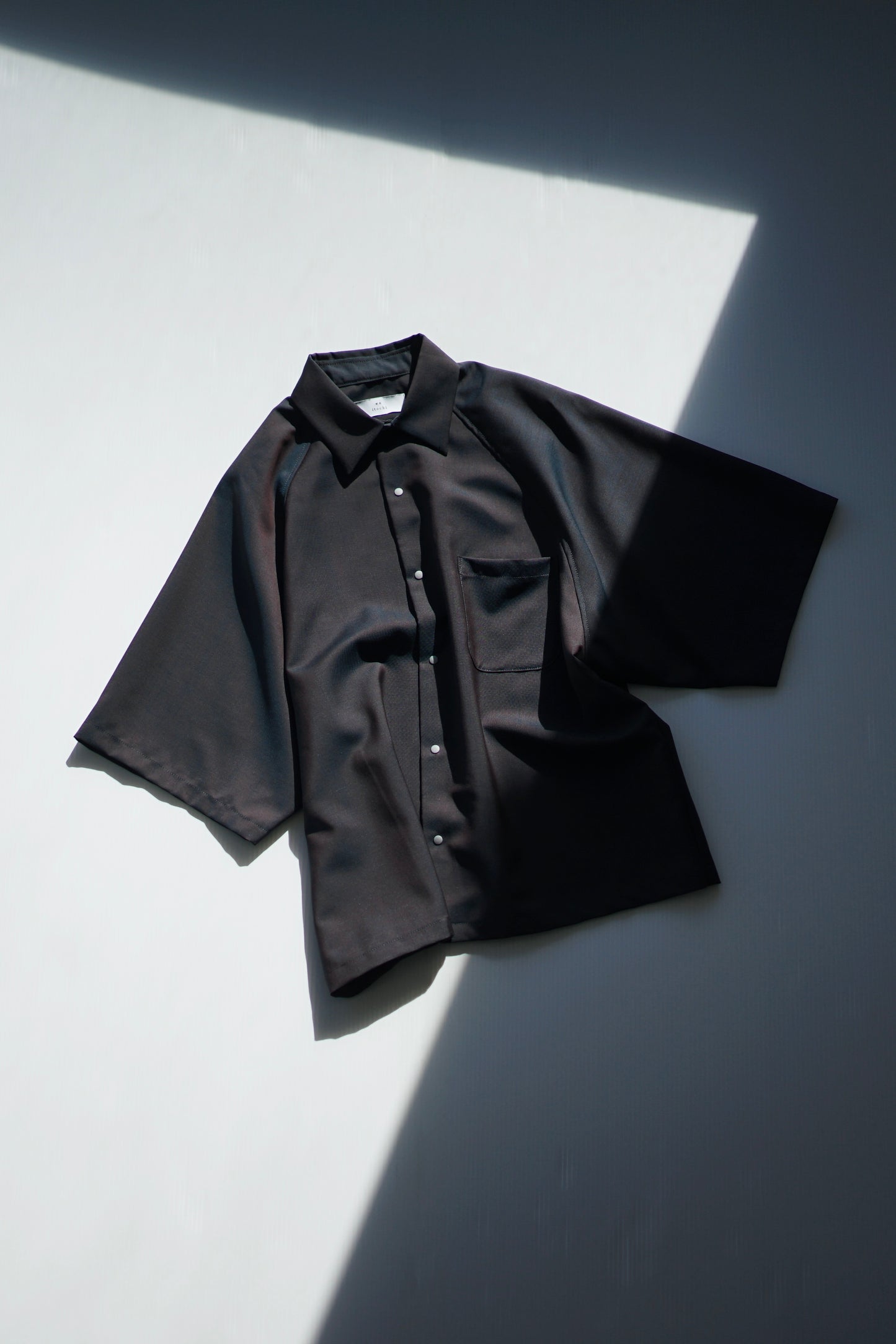 itochi / Wool & Kid mohair Tropical raglan half sleeve shirt (mens/unisex)