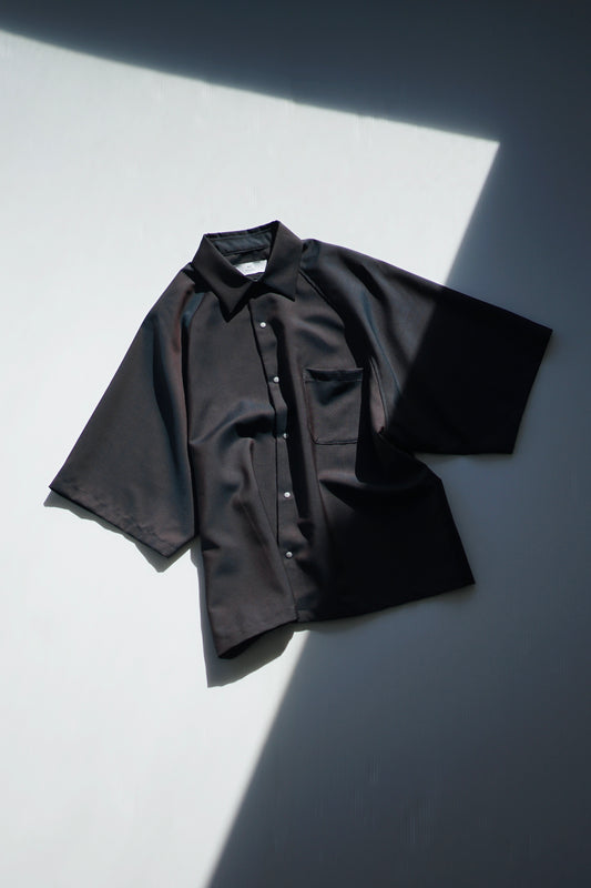 itochi / Wool & Kid mohair Tropical raglan half sleeve shirt (mens/unisex)