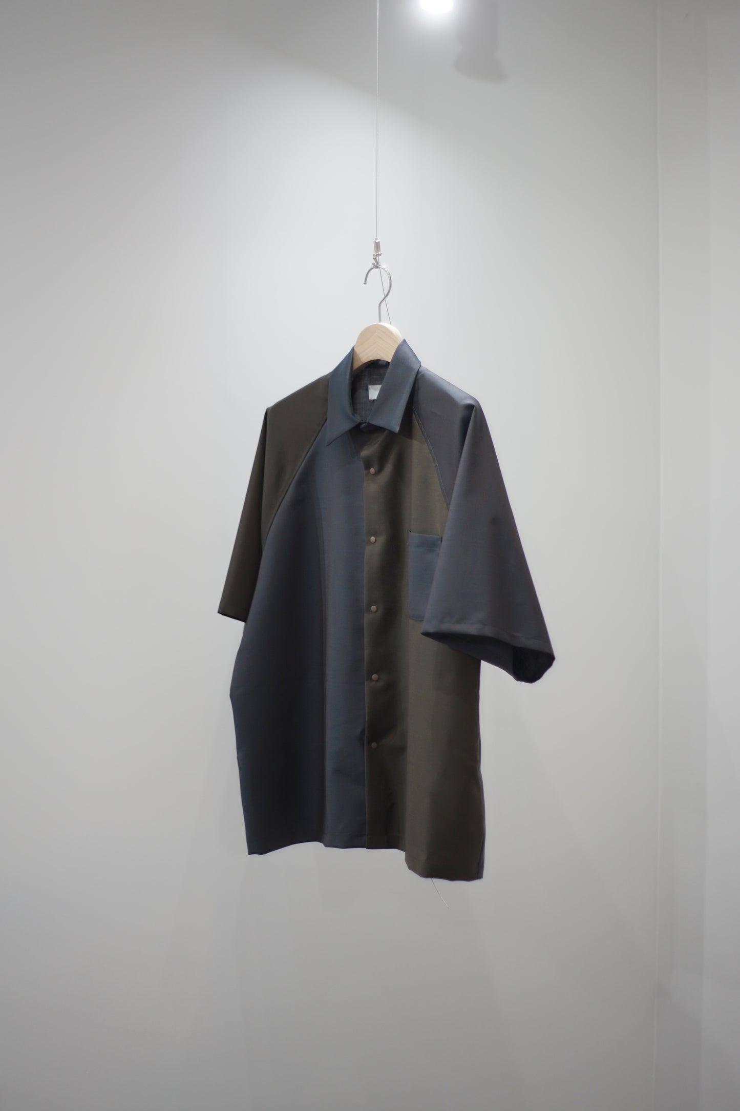 [ yo-yo. exclusive item ] itochi / Wool & Kid mohair Tropical raglan half sleeve shirt (mens/unisex)