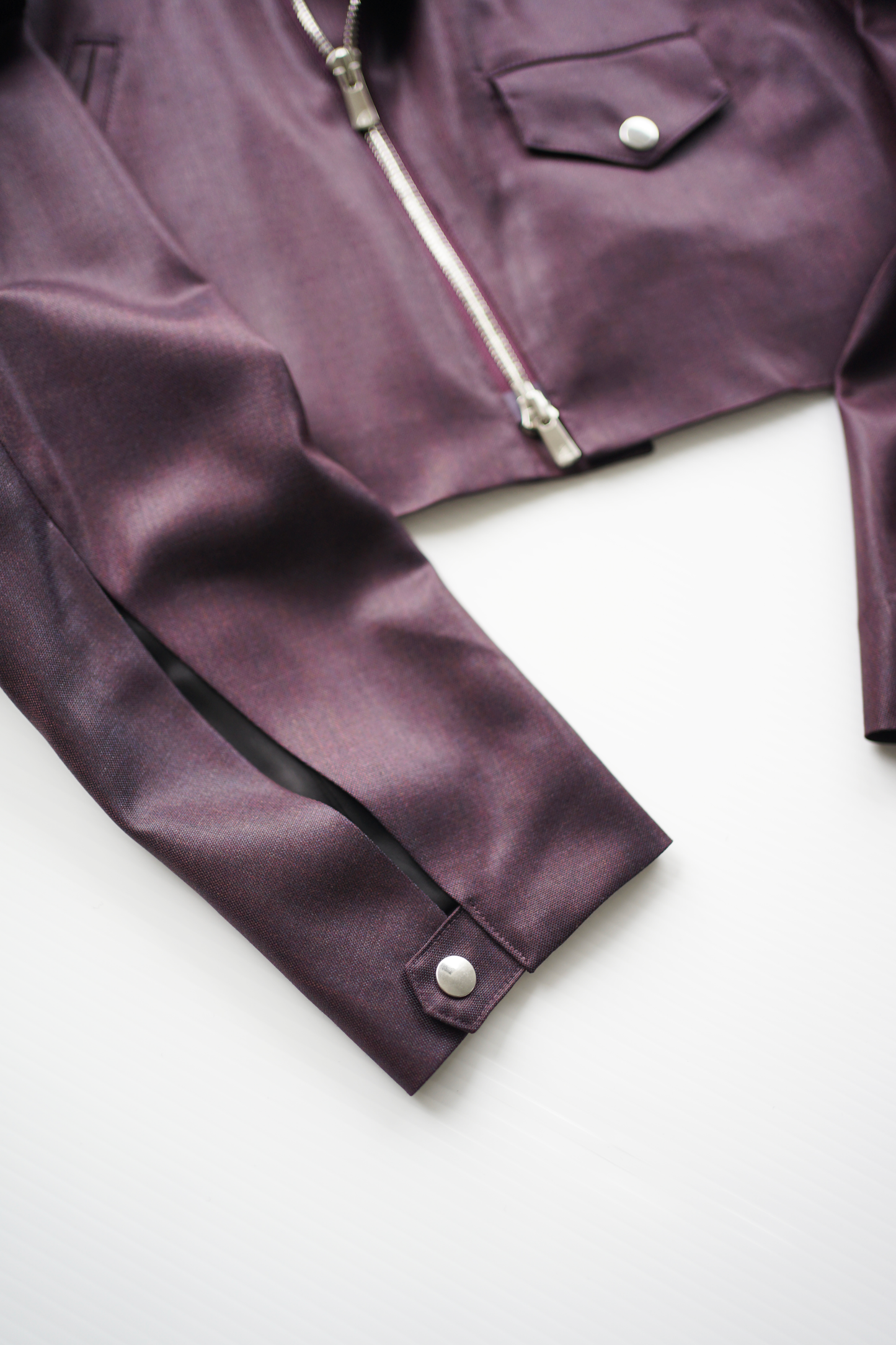 [ yo-yo. exclusive item ] itochi / shuttle loom fabric double breasted riders jacket