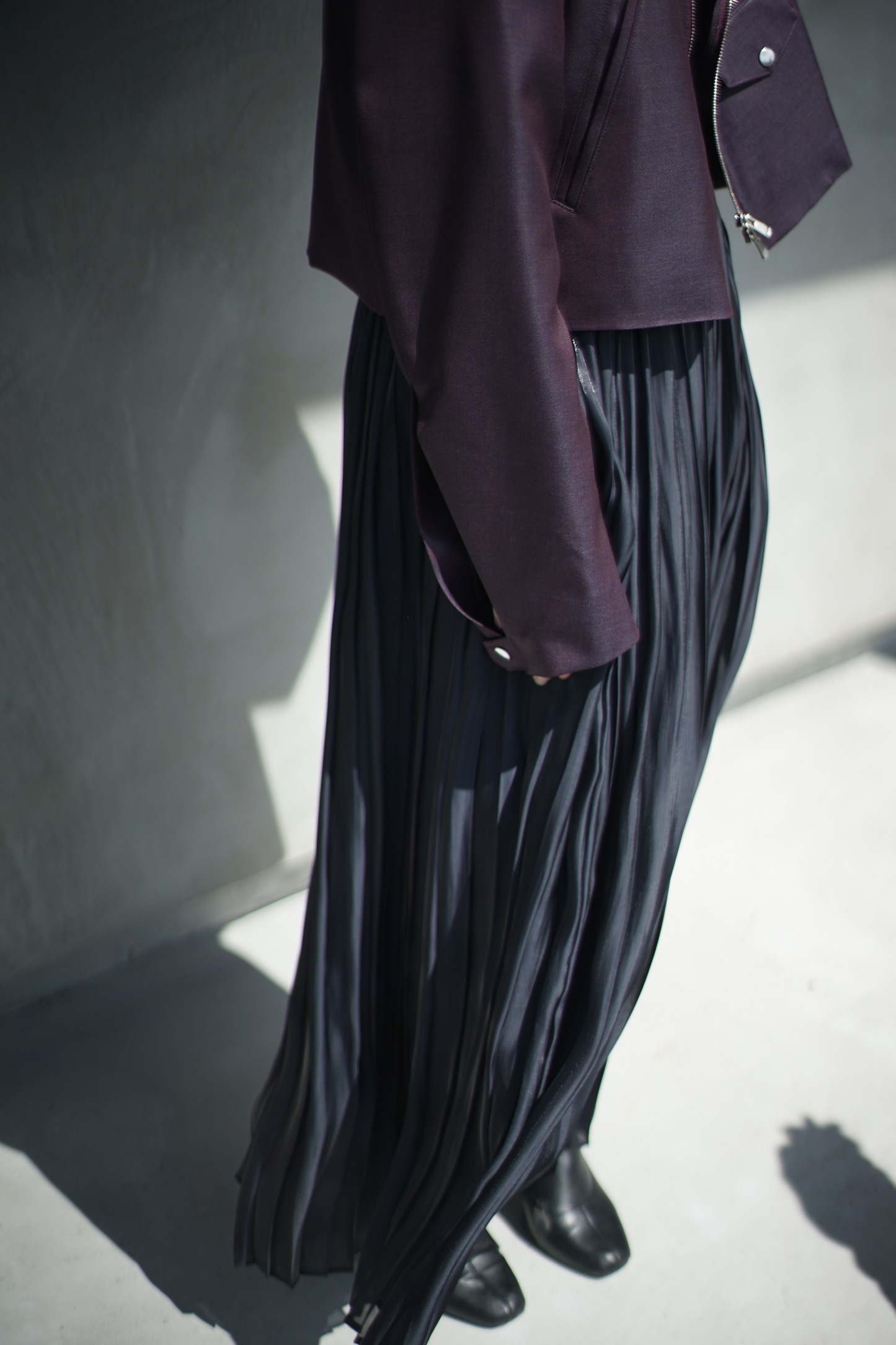 [ yo-yo. exclusive item ] itochi / shuttle loom fabric double breasted riders jacket